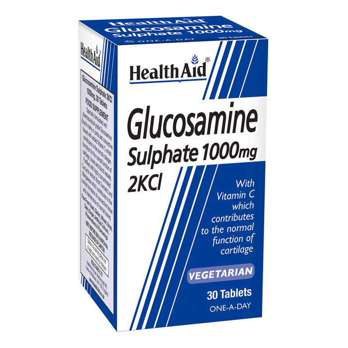 HealthAid Glucosamine Sulphate 1000mg 30 or 90 Tablets Medone